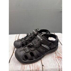 NORTIV8 Hiking Sandals Mens Black Closed Toe Sport Trail SNAS222M Size 11